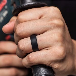 ThunderFit Silicone Black Ring Size 9